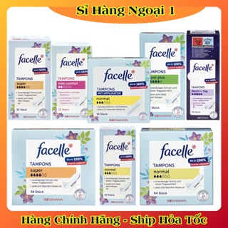 [CÓ CHE TÊN] Băng vệ sinh Tampon Facelle đầy đủ size chuẩn Đức - Hàng mới về