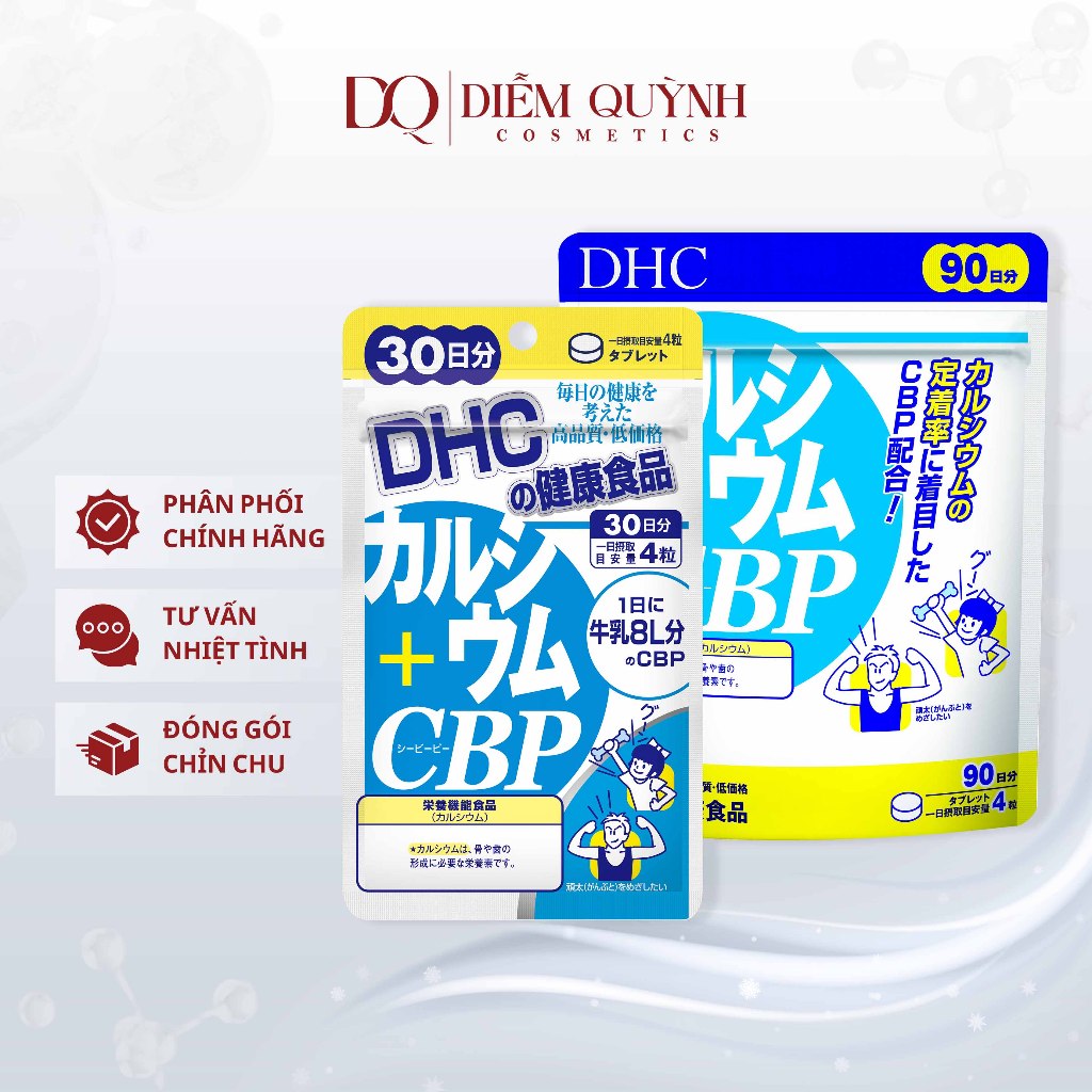 Viên uống Bổ sung Canxi DHC Calcium + CBP Nhật Bản