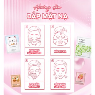 Combo 10 Miếng Mặt Nạ Mask Nội Địa Trung Trái Cây Tinh Chất Đủ Loại Dưỡng Da Cao Cấp