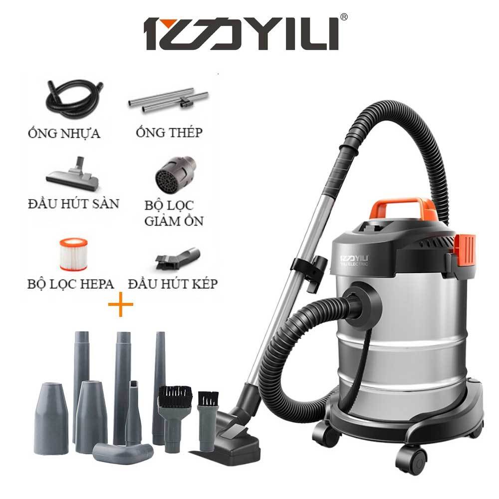 Máy hút bụi công nghiệp YILI YLW-6263A với bộ 9 đầu hút