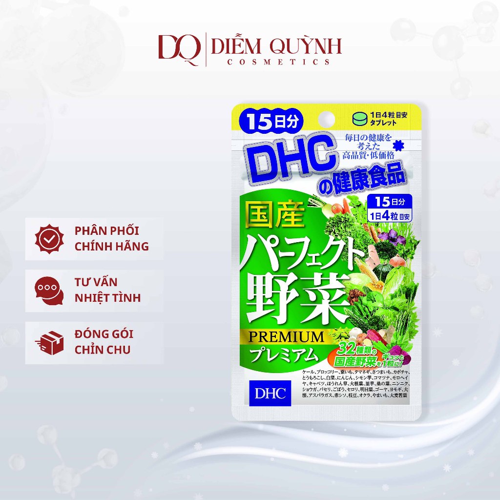 Viên uống DHC rau củ quả Premium Nhật Bản