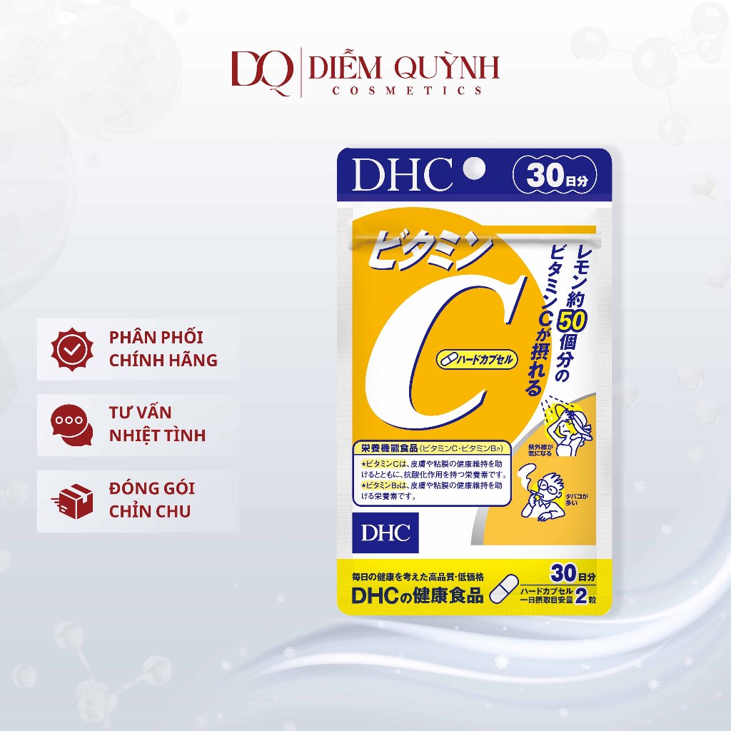 Viên uống vitamin C DHC Hard Capsule Nhật Bản