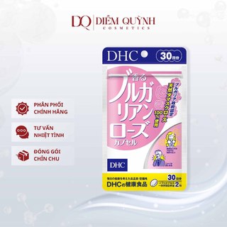 Viên uống hương hoa hồng thơm cơ thể dhc bulgarian rose capsule 30 ngày