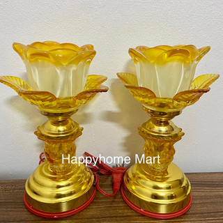 ĐÈN THỜ HOA MẪU MỚI ( 1 đôi )