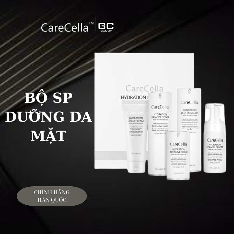 [DATE 2027] Bộ Dưỡng Da CareCella Hydration Basic Set - Bộ chăm sóc da cơ bản Gcoop (5 sp)