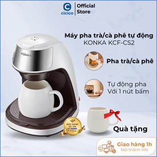 Máy pha cà phê chính hãng KONKA KCF-CS2 thiết kế kiểu mới hiện đại, sang trọng, dễ sử dụng, bảo hành 12 tháng.