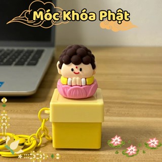  Móc Khóa Nút Bấm Phật Tụng Kinh Tiếng Việt Có Đèn Âm Thanh Vui Nhộn Gõ Mõ Tịnh Tâm Giải Nghiệp Đồ Chơi Xả Stress 