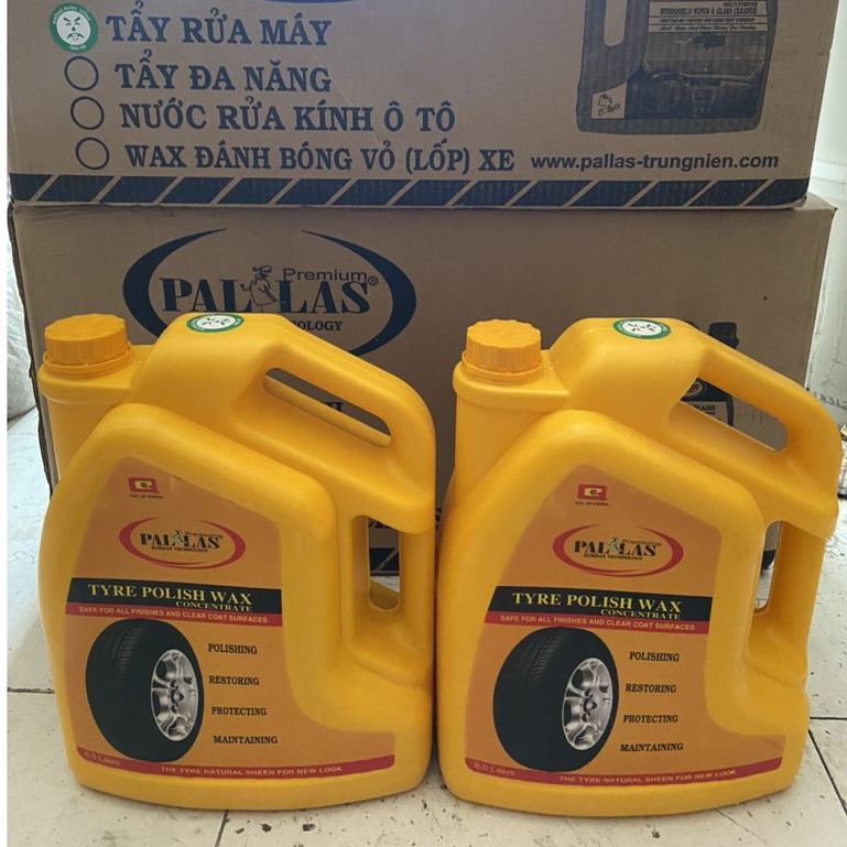 Đánh Bóng Vỏ(Lốp) Xe [Wax đánh bóng đậm đặc Pallas 6L]