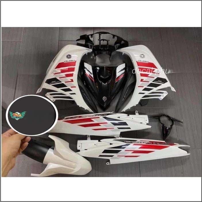 Tem rời Exciter 135 trắng đỏ đen , tem cover (D)