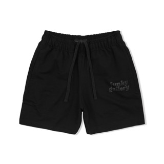 QUẦN SHORT CÓ TÚI SAU UNISEX NAM NỮ MÀU ĐEN FUNKY GALLERY
