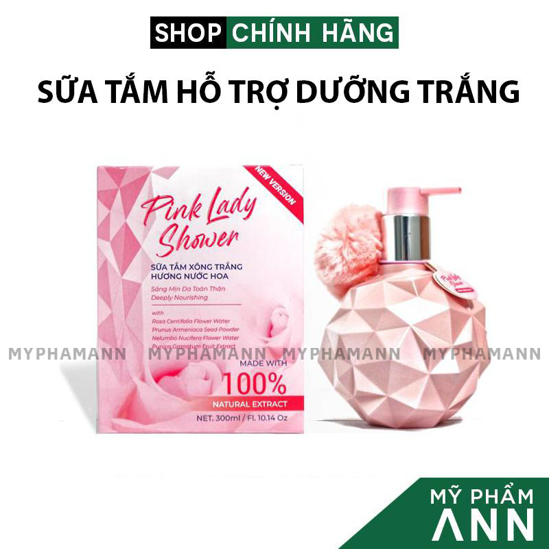 Sữa Tắm Xông Trắng Pink Lady Shower Q Lady chính hãng - 8938521373674