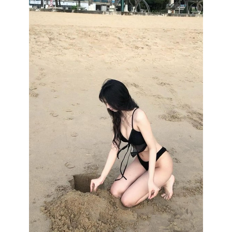 Bikini áo tắm hai mảnh phối bèo ren ( hàng thiết kế sẵn hàng hcm) ơi | BigBuy360 - bigbuy360.vn