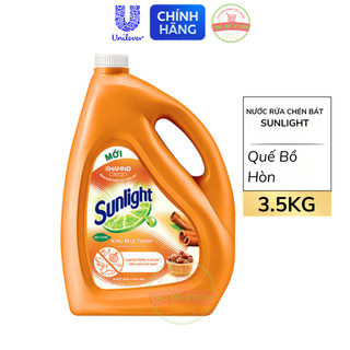  Nước Rửa Chén Bát Sunlight Khử Mùi Tanh Hương Quế Và Bồ Hòn - Can 3.5 Kg 