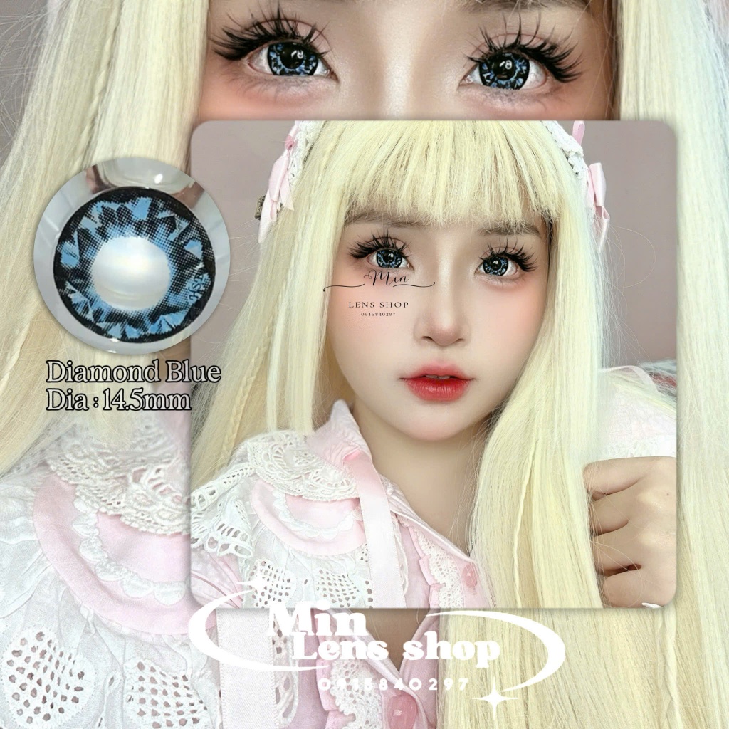[Min Lens Shop]Mẫu Lens Blue siêu hottt