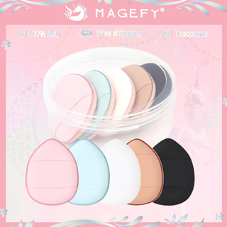 MAGEFY Set 5 Miếng Mút Trang Điểm Mini Đa Sắc Có Hộp, Mềm Mại, Dùng Khô & Ướt Phù Hợp Cho Phấn Má, Che Khuyết Điểm 51561