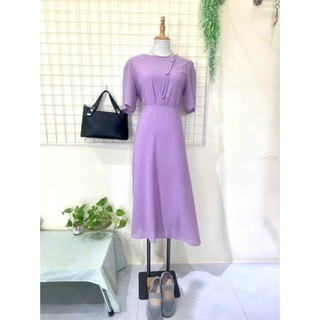 SALE BỎ MẪU - Đầm Quý Bà Sang Trọng Cao Cấp Vải Voan Chiffon Bigsize Thoải Mái Quý Phái Đa Dụng Cho Trung Niên tm573