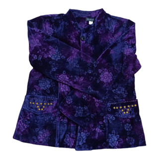 Áo khoác nhung bà già, áo ấm cho bà (ảnh thật hàng sẵn)