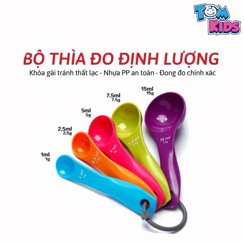 Bộ Thìa Đong Sét 5 Cái