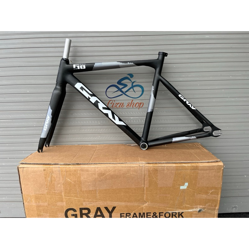 Khung xe đạp fixed gear Gray F18 hàng CHÍNH HÃNG( real) có sẵn