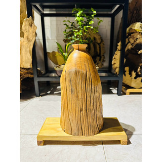 Bình gỗ lũa decor cực đẹp - ship hoả tốc TPHCM