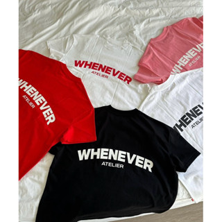  Áo Thun WHENEVER ATELIER BASIC Nhiều Màu  Tặng kèm túi vải bố canvas whenever  
