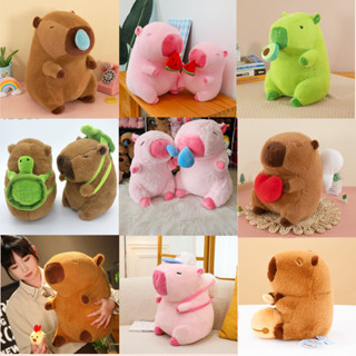 Gấu Bông Capybara Dễ Thương Đa Dạng Mẫu Mã, Capybara đeo balo rùa,Nước mũi, Capybara bóng chày cute