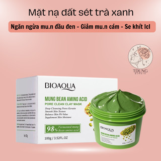 Mặt Nạ Đất Sét Trà Xanh Làm Sạch Sâu Giảm Mụn Đầu Đen làm sạch lỗ chân lông sáng da ZUZU