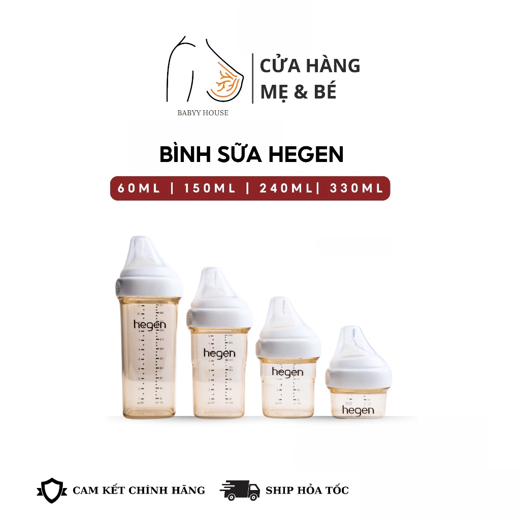 Bình Sữa Hegen Cao Cấp 60ml 150ml 240ml 330ml