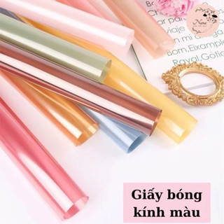  Tập 20 tờ giấy gói hoa Thạch Kính Trong Suốt ,bóng Kính Thạch 