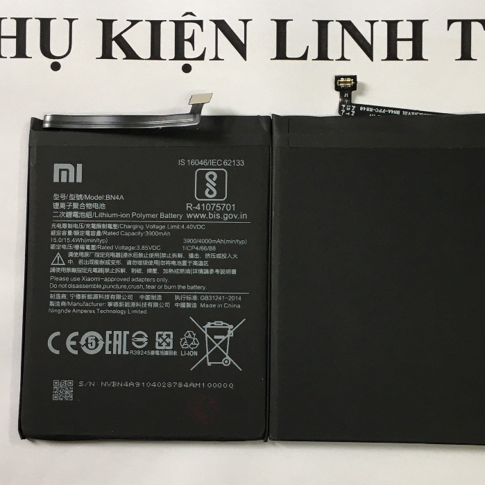 Pin Xiaomi RedmPin Xiaomi Redmi Note 7 BN4A 3900, 4000mAhi Note 7 BN4A 3900, 4000mAh