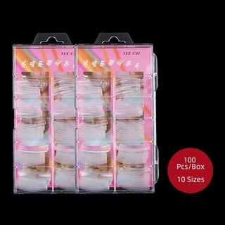 Hộp 100 móng up gel Gum nối móng chuyên dụng-ĐỒ NAIL VIỆT