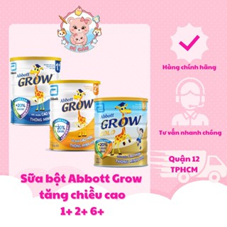 Sữa bột Abbott Grow Gold tăng chiều cao 1+, 2+, 6+ 800g