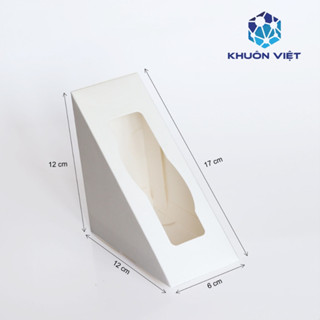 [KV] Hộp giấy đựng sandwich - Gói 50 hộp giấy trơn
