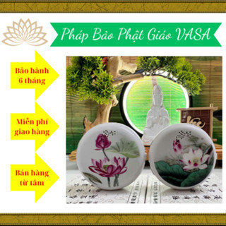  Máy Tụng Kinh Mini Tròn Sen VASA có phím bấm số chọn bài dễ dàng 