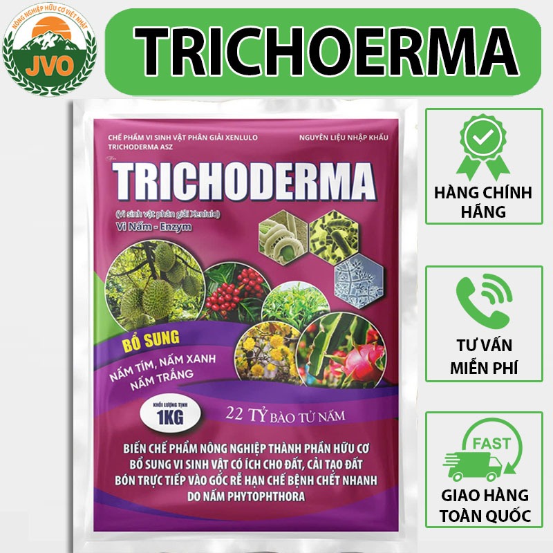 Phân bón hữu cơ Trichoderma 1KG kháng bệnh hấp thụ cho cây J25 NongNghiepVietNhat