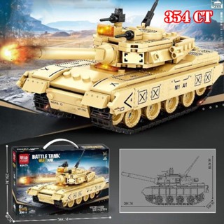   354 CHI TIẾT  BỘ ĐỒ CHƠI XẾP HÌNH XE TĂNG Chiến Đấu M1A1 XE BỌC THÉP Lắp Ráp Xe Chiến Đấu Quân Đội 