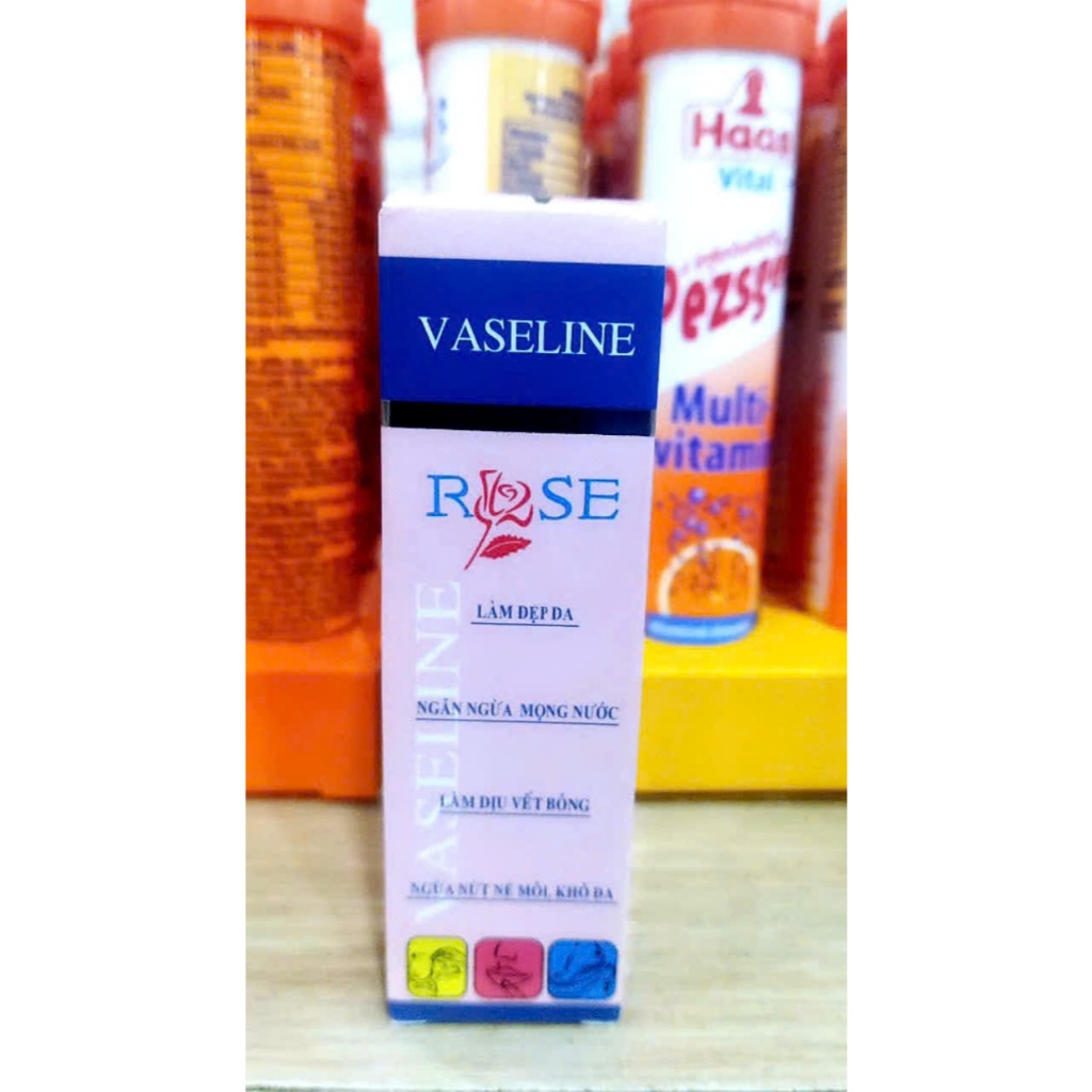 Kem ngừa nứt nẻ da VASELIN ROSE hoa hồng - Dưỡng da , dưỡng ẩm ngừa khô da , khô môi - 10g