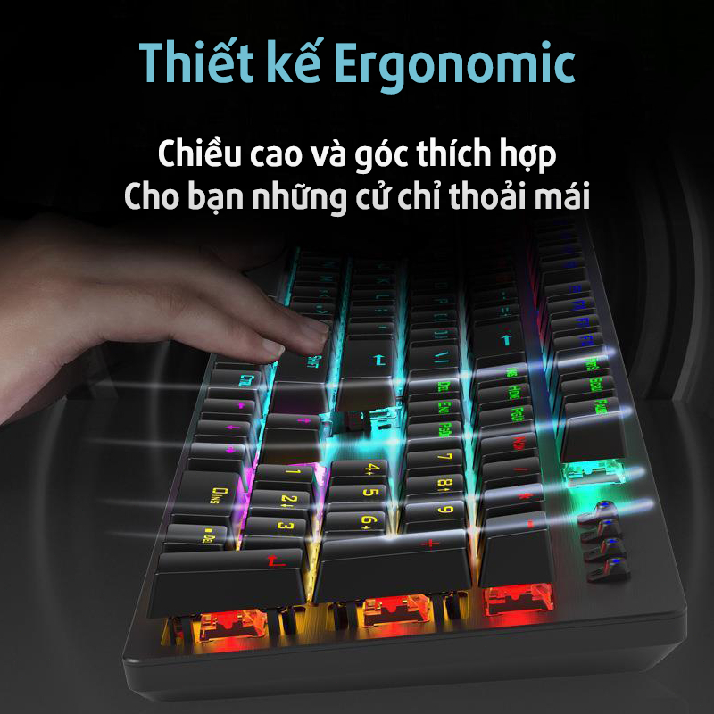 Bàn phím cơ chính hãng HP GK100F kết hợp bàn phím chơi game có đèn nền 104 phím Led đẹp phù hợp cho PC và Laptop | BigBuy360 - bigbuy360.vn