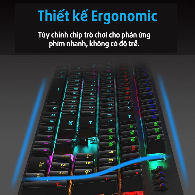 Bàn phím cơ chính hãng HP GK100F kết hợp bàn phím chơi game có đèn nền 104 phím Led đẹp phù hợp cho PC và Laptop | BigBuy360 - bigbuy360.vn