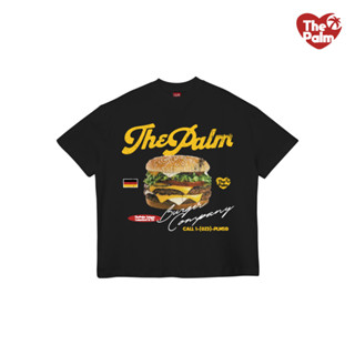CHÍNH HÃNG - Áo Thun Đen Form Boxy UNISEX "BURGER" - ThePalm