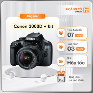  Máy ảnh Canon 3000D kèm lens kit 18-55 cũ đẹp 