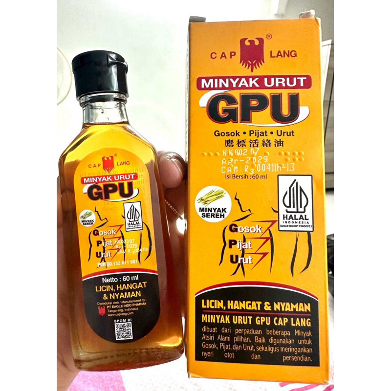 DẦU THOA BÓP GPU LINIMENT OIL - GPU GỪNG 🫚