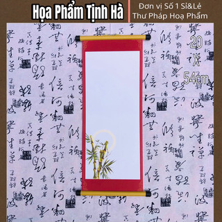 10 tờ Giấy Viết Thư Pháp 20x54 ( Sẵn Nẹp )