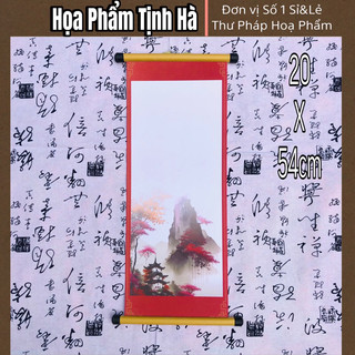 10 tờ Giấy Viết Thư Pháp 20x54 ( Sẵn Nẹp )