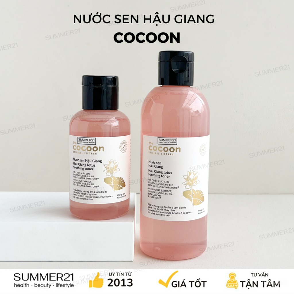 [TRẢ ORDER DƯ] Bộ dưỡng da sen COCOON HAU GIANG