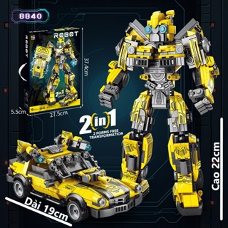  617 CHI TIẾT - HÀNG CHUẨN - BỘ ĐỒ CHƠI XẾP HÌNH Mô Hình ROBOT - Bumblebe Robot Người Máy Biến Hình 