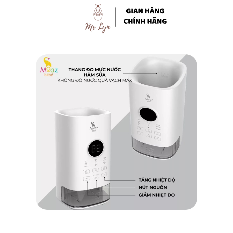 Máy hâm sữa thông minh siêu tốc Moaz BéBé MB – 033