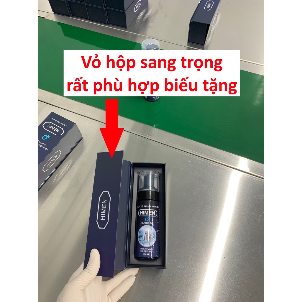 Dung dịch vệ Sinh Nam, Bọt vệ sinh nam HiMen ion bạc, Khử Mùi, Ngăn Nấm, Làm Mềm Da 100ml