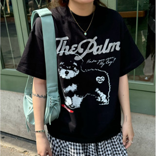 CHÍNH HÃNG - Áo Thun Đen Form Boxy UNISEX "MY BOY" - ThePalm