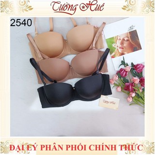 Áo lót nữ Bon Bon BV2540 áo lót cúp ngang mút dày~3cm có đệm mút tháo rời dây lưng áo 3 nấc cài.